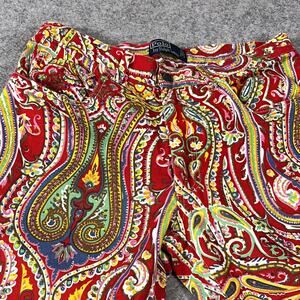 Polo by Ralph Lauren women’s Boho Red Paisley Twill Chino Pants 30 /31